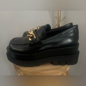 Jeffrey Campbell Black Recess Platform Loafers ~ Size 8.5